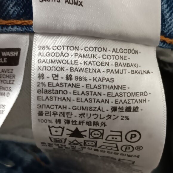 Levis 569 Loose Straight Fit Distressed Jeans Mens 39x33 Blue Denim - Picture 7 of 10